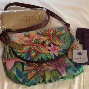 NWT Anuschka handpainted handbag